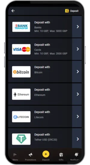 Adding funds to wallet