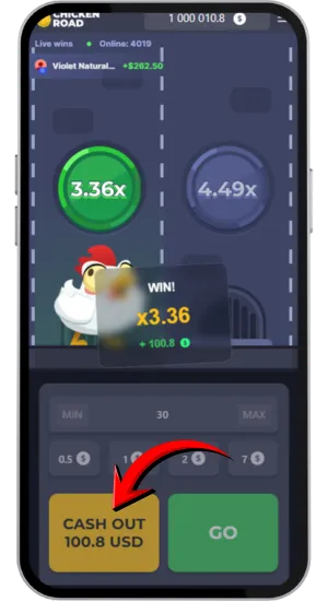 Cashing out winnings safely