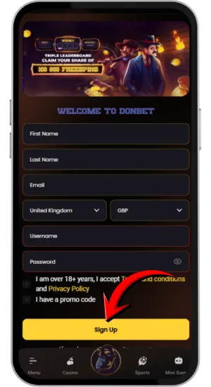 Creating new player account