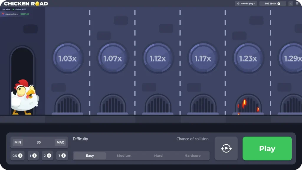 Easy mode board showing 24 hatches arranged in rows