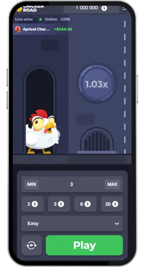 Chicken Road round starting on mobile