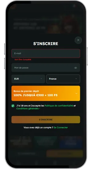 Créer un compte pour jouer à Chicken Road