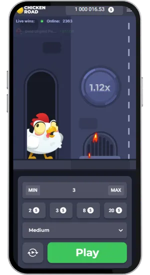 Chicken Road Runde startet auf dem Handy
